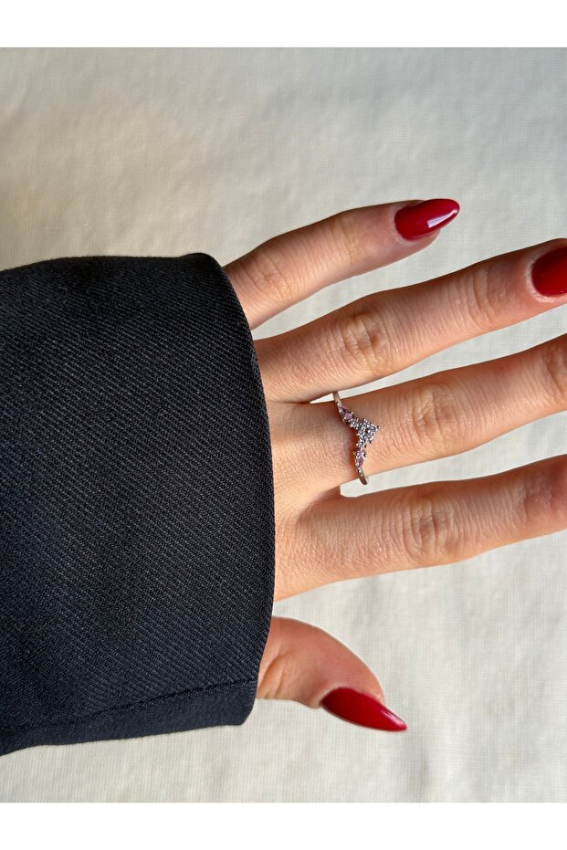 خاتم الأميرة المطلي بطبقة VIP قابل للتعديل - 1