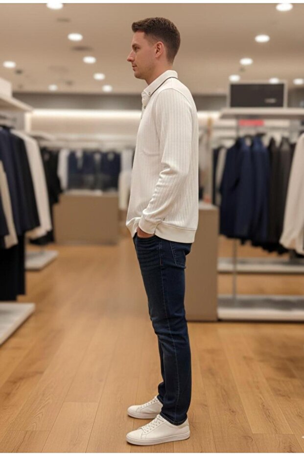 737 قميص بولو أبيض - 3