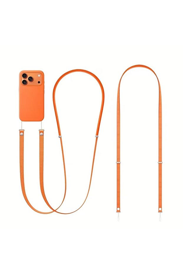 Magnetic Crossbody Strap for iPhone 17/Pro/Max/Air Phone Cases with Dual Lanyard Holes, Adjustable