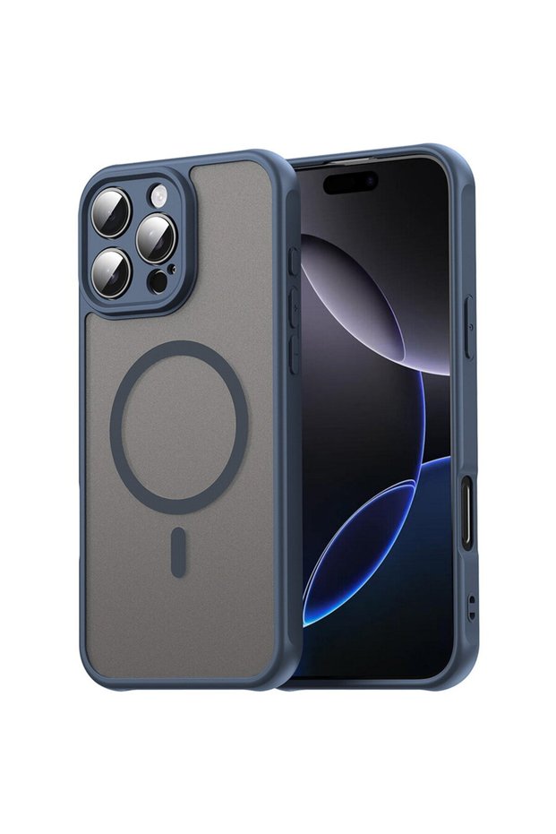 Husa pentru iPhone 16 Pro Max - HaloFrost II MagSafe - Navy Blue