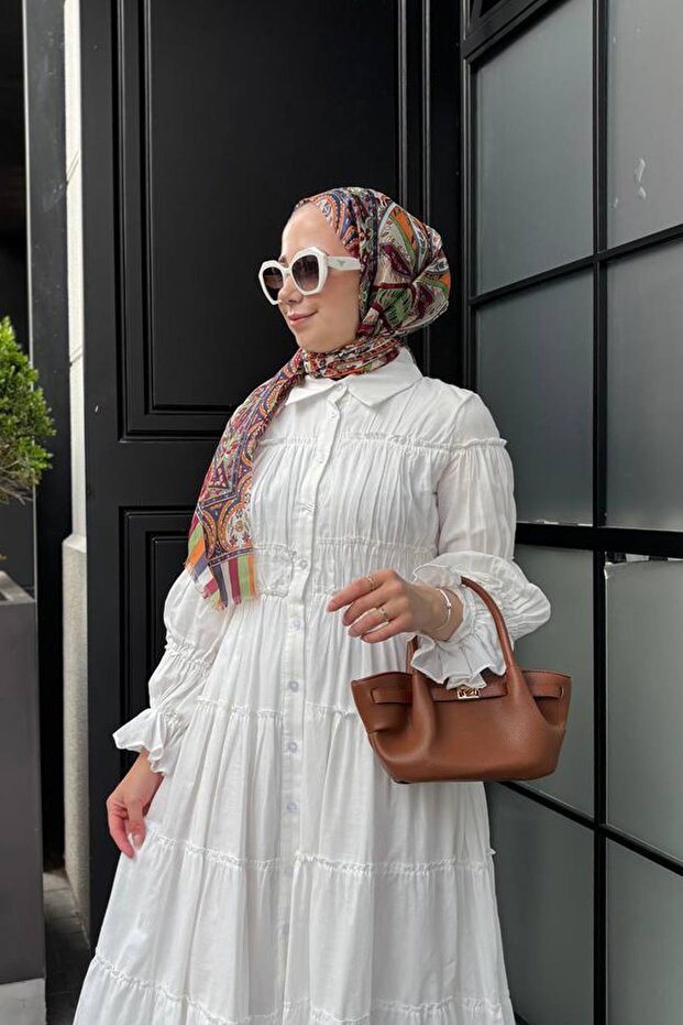 PAMUKLU BÜZGÜ KAT ELBİSE - 4