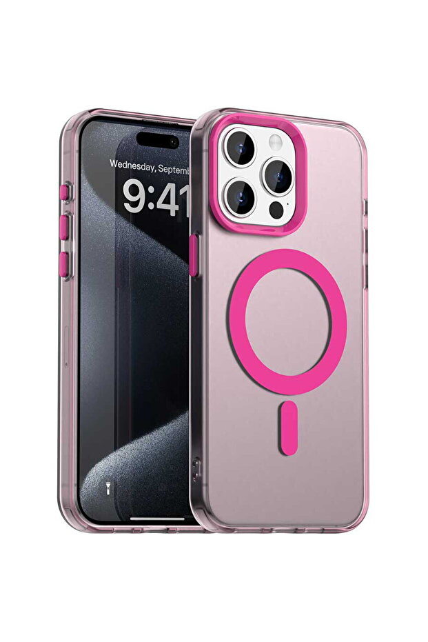 Case for iPhone 15 Pro - CandyCase MagSafe - Pink - 1