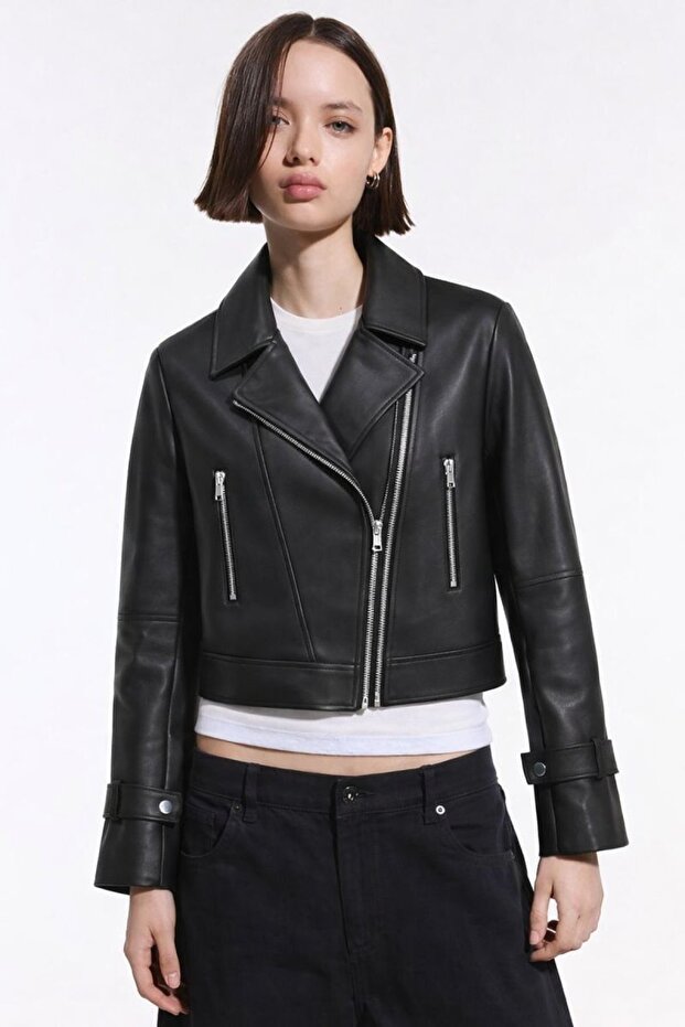 Balon Kol Deri CEKET - 1