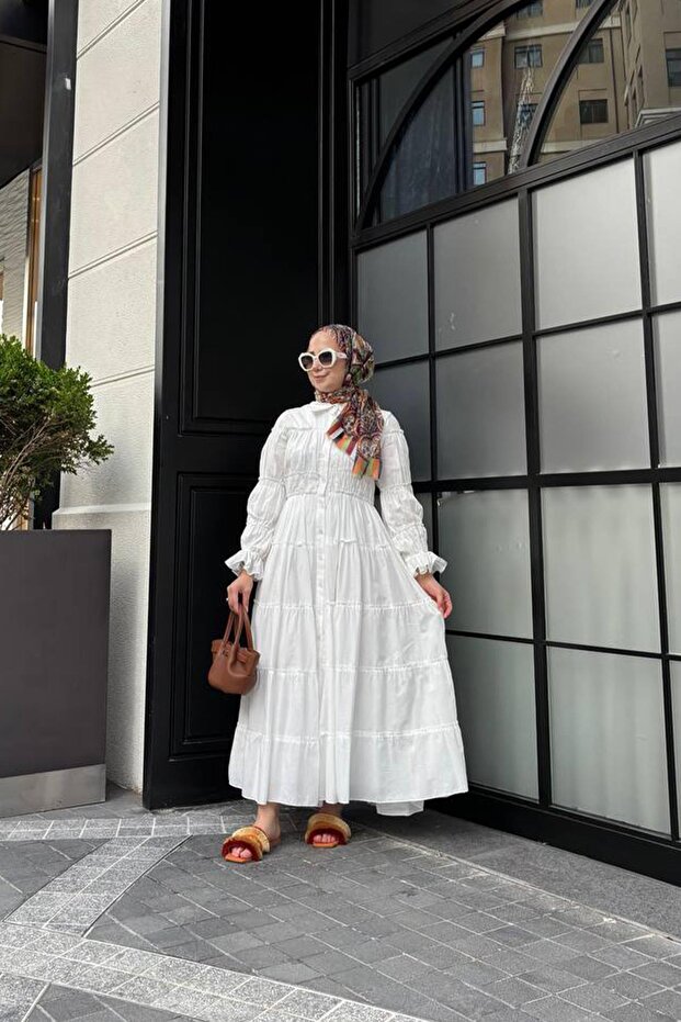 PAMUKLU BÜZGÜ KAT ELBİSE - 3