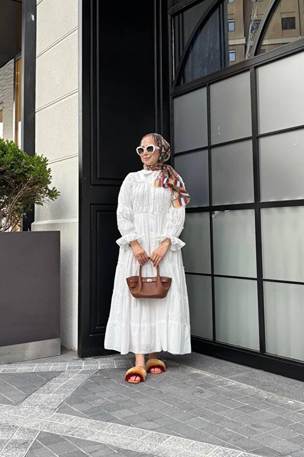 PAMUKLU BÜZGÜ KAT ELBİSE - 2