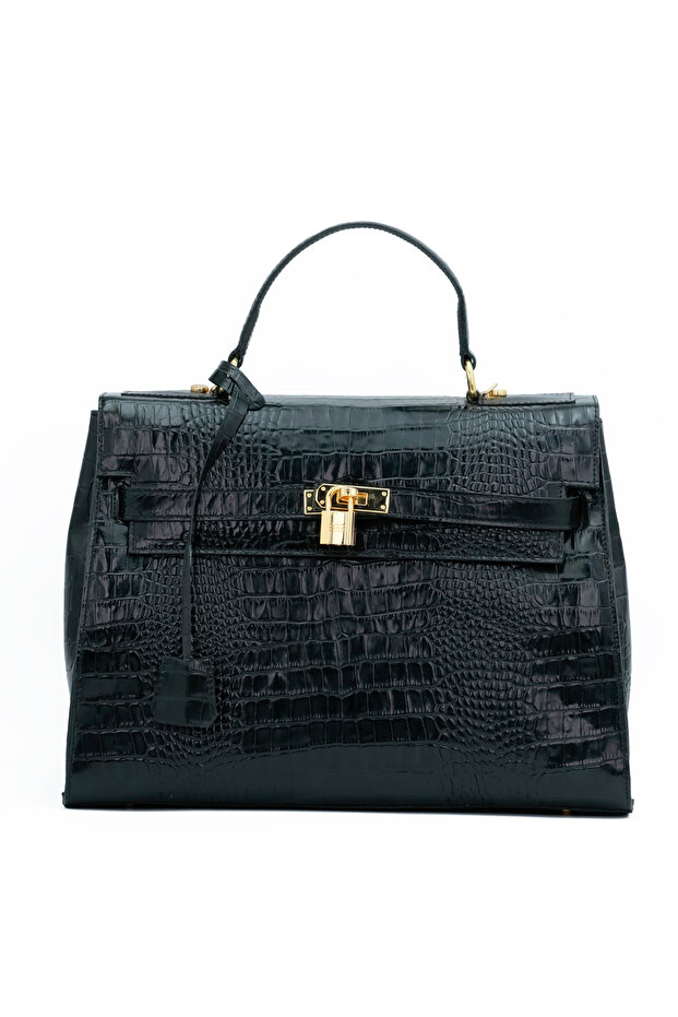 Genuine Crocodile Print Leather Women's Bag - Cnt004