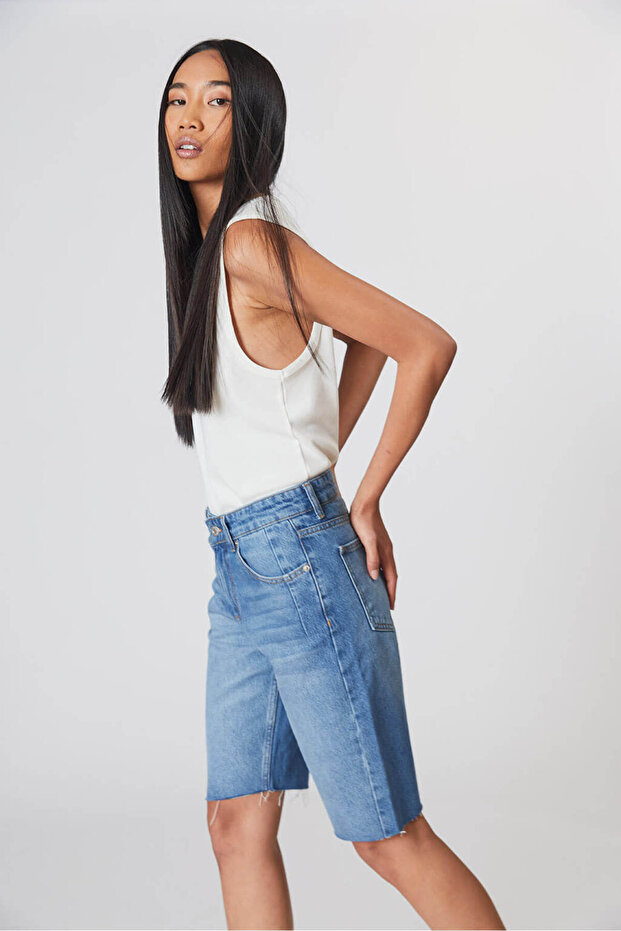 Orta Bel Bermuda Şort - 3