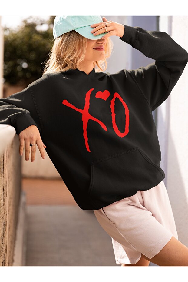 The Weeknd Xo Rapper Printed Unisex Oversized Singer Hoodie