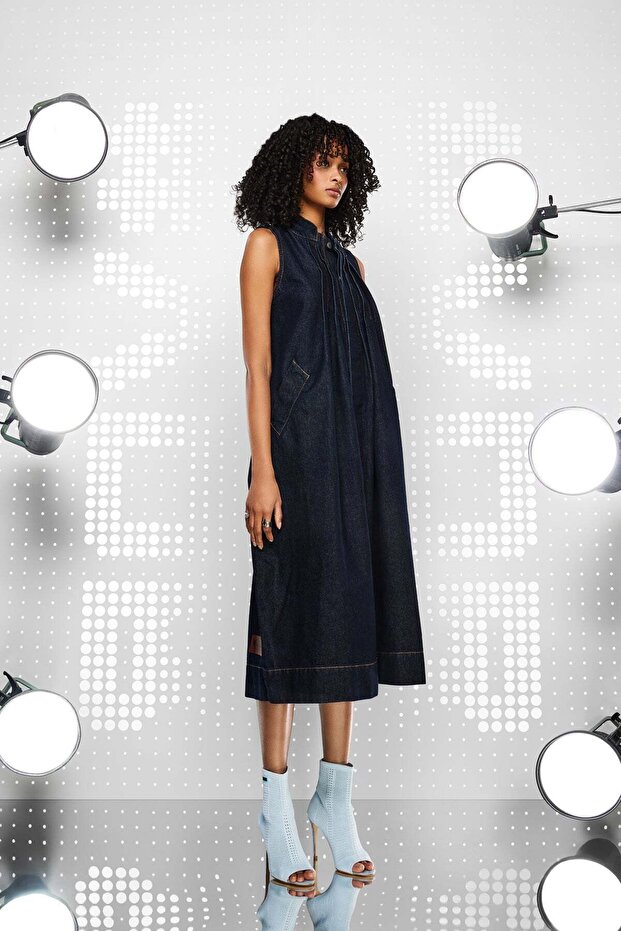 Mavi Elbise 15099 - 3