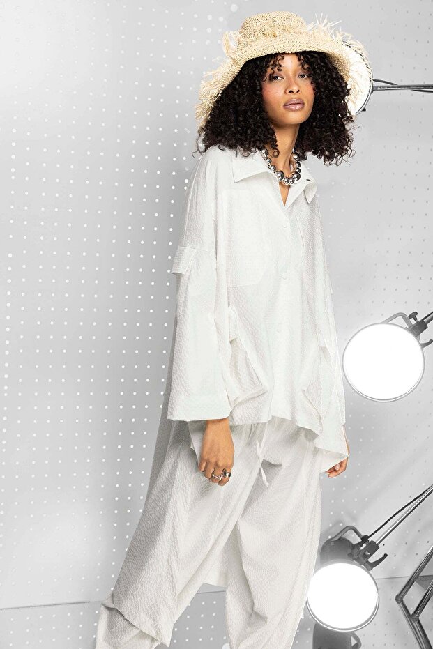 Ekru Gömlek 15458 - 1