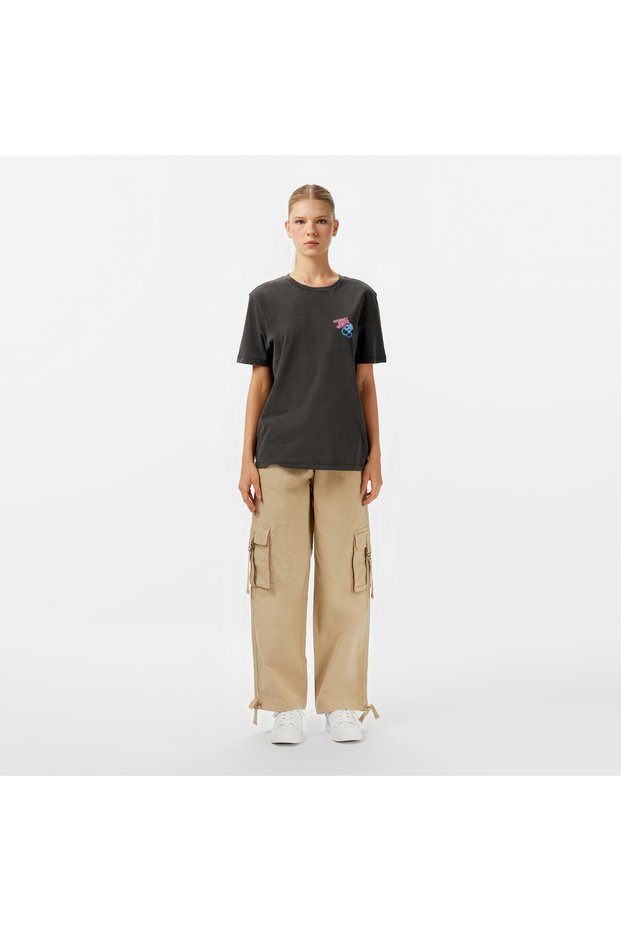 Loose Cargo Women's Cream Trousers