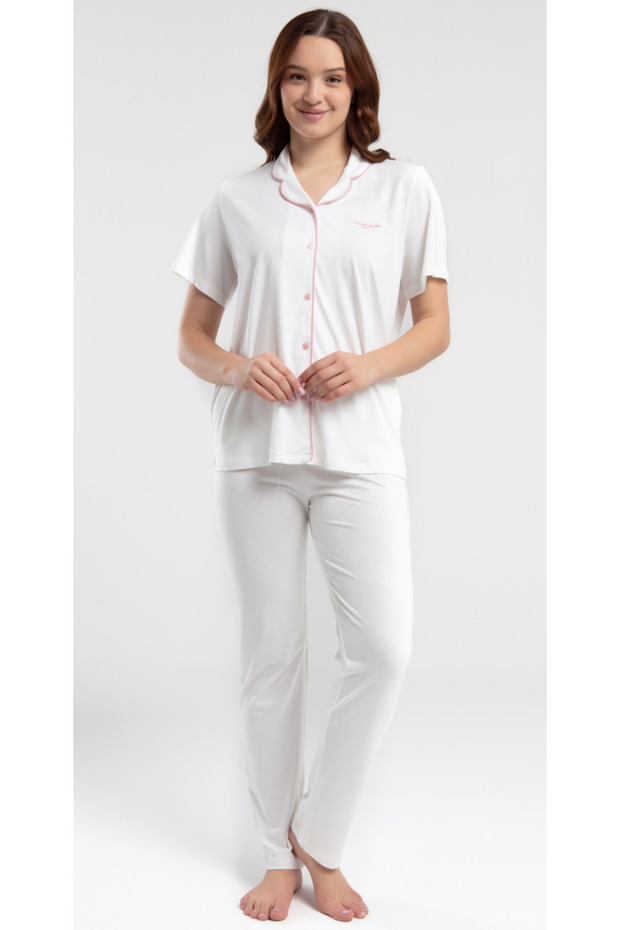 Women'S, Shirt Collar, Exclusive, Modal, (with Sleep Socks Gift), Pajama Set