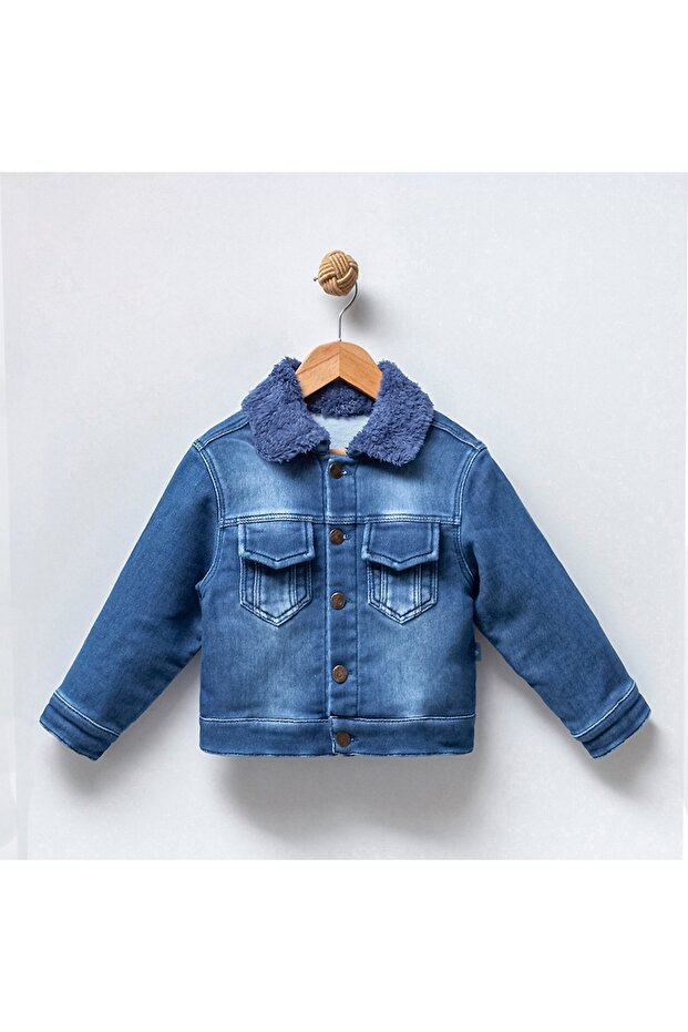 Baskılı Kot Ceket - 1