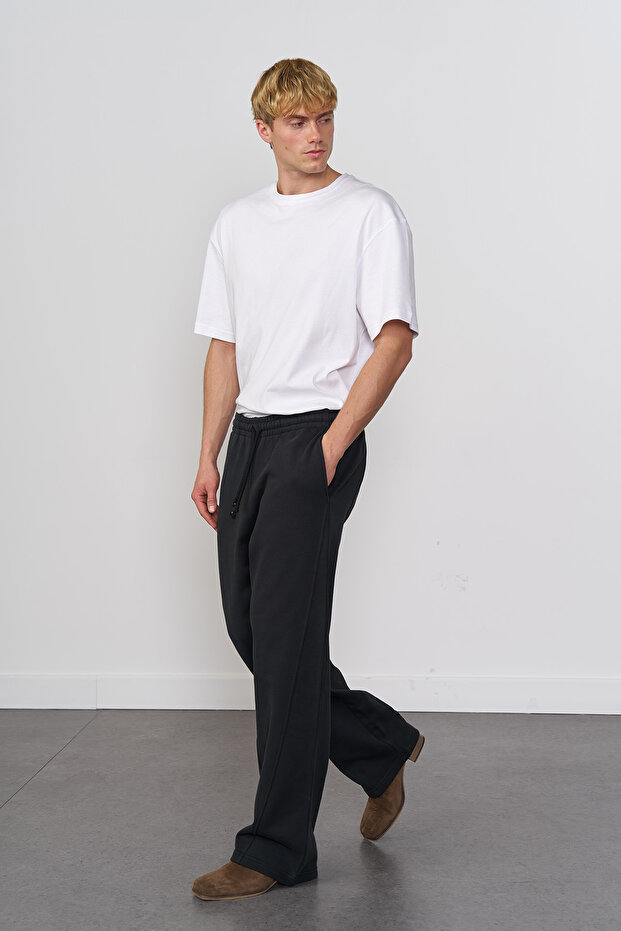 %100 Cotton Regular Fit Jogging Pantolon - 2