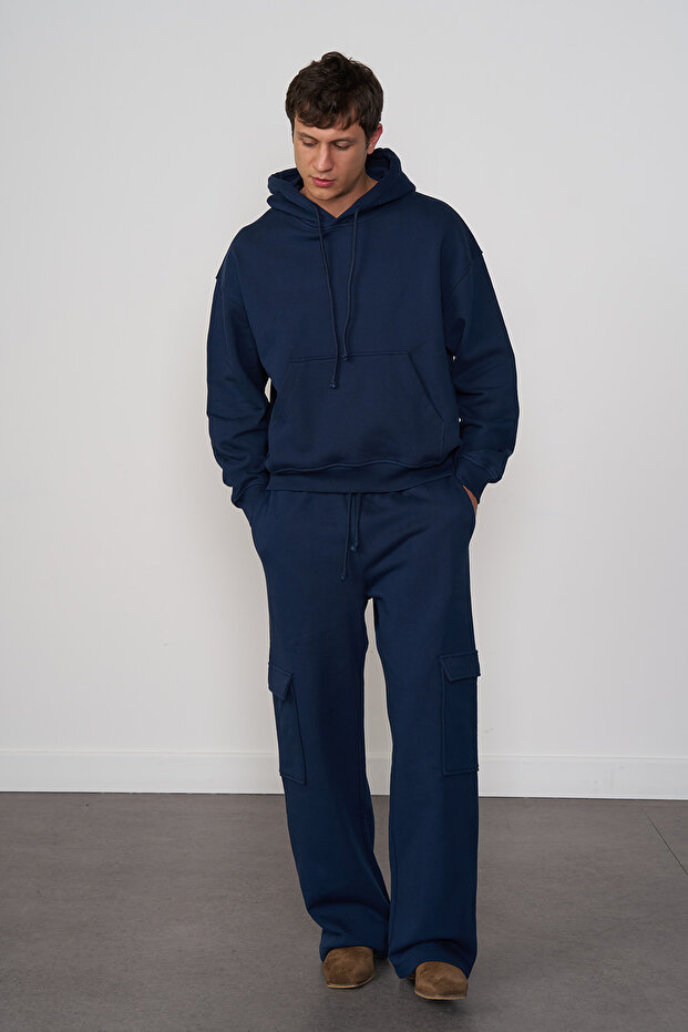 %100 Cotton Kargo Jogging Pantolon - 1