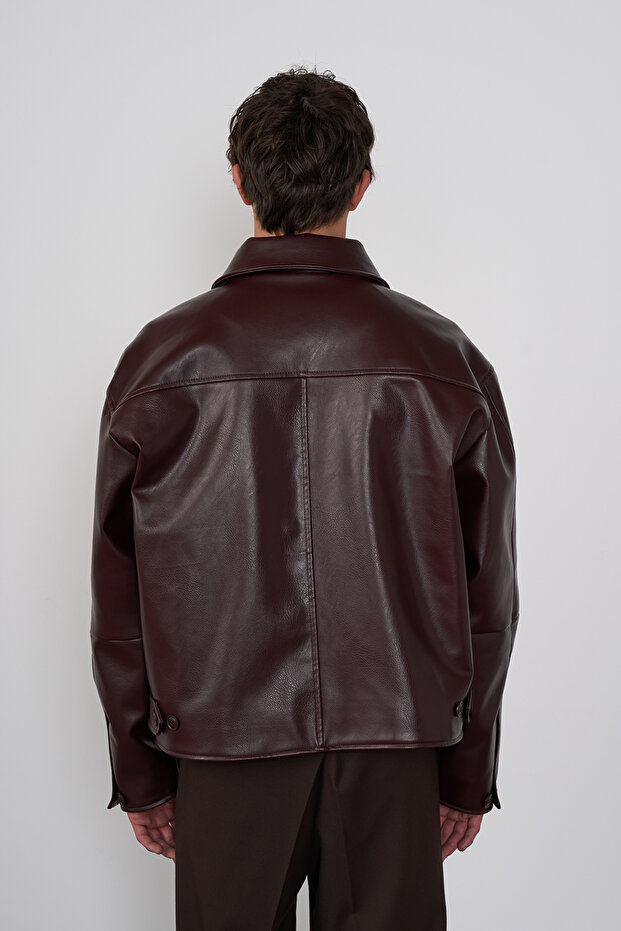 Vintage Deri Ceket - 5