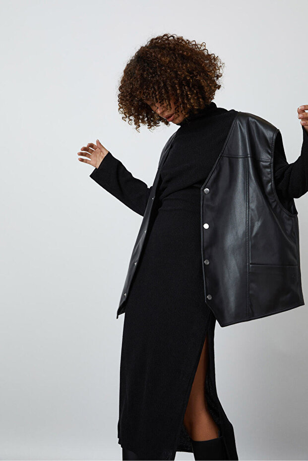 Boğazlı Uzun Elbise - 3