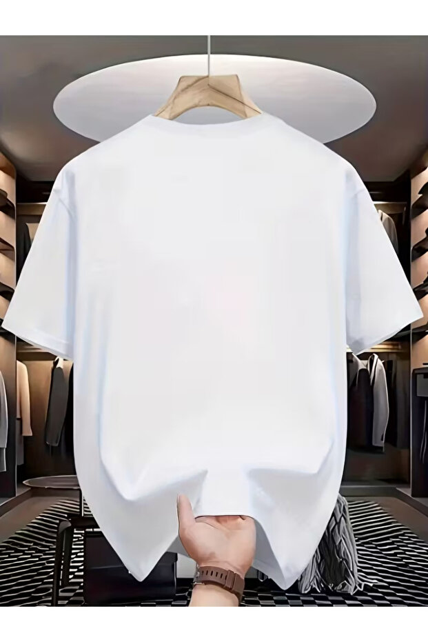 Μπλουζάκι Unisex Mountain Design Basic Crew Neck Regular, 100% Βαμβάκι - 2