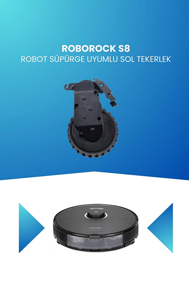 Roborock S8 Robot Vacuum Cleaner Compatible Left Wheel - 1