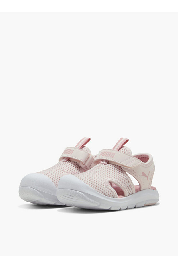 Fun Racer Mesh V Strap Sandals With Hook & Loop Closure