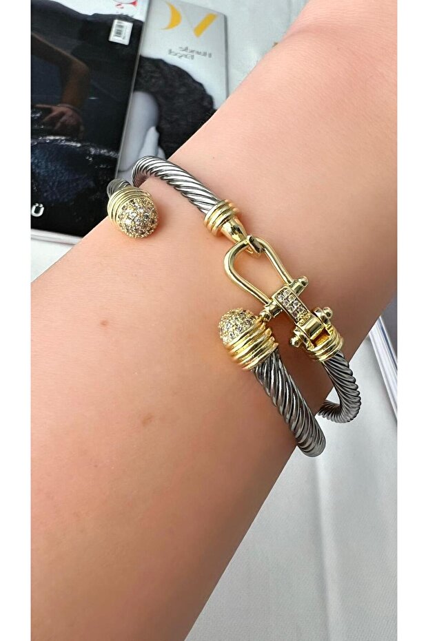 Diva Charm Çelik Kadın Şık Bileklik - 5