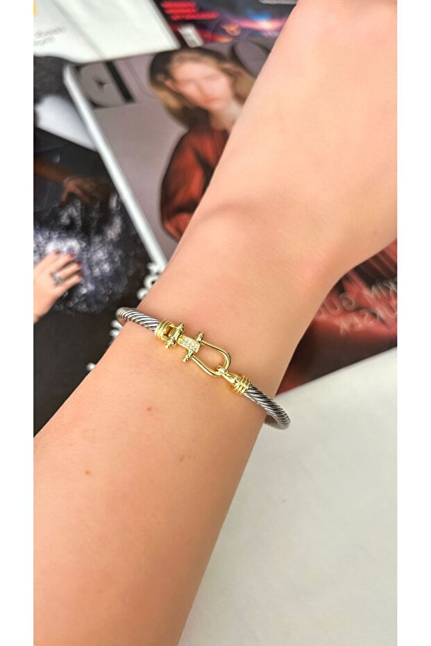 Diva Charm Çelik Kadın Şık Bileklik - 1