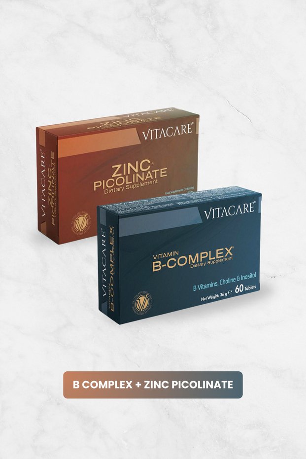 B Complex Vitamin + Zinc Picolinate - 2-Pack Advantage Package