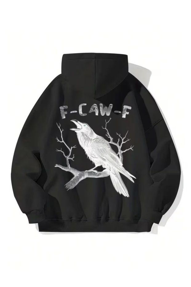 Sweatshirt Printed Hodies Compact Fabric (Cotton Inside)