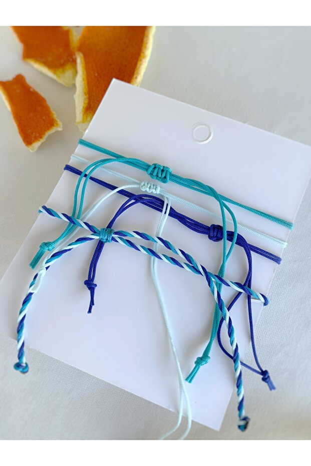 Unisex Basic Mavi Umut Bilekliği - 3