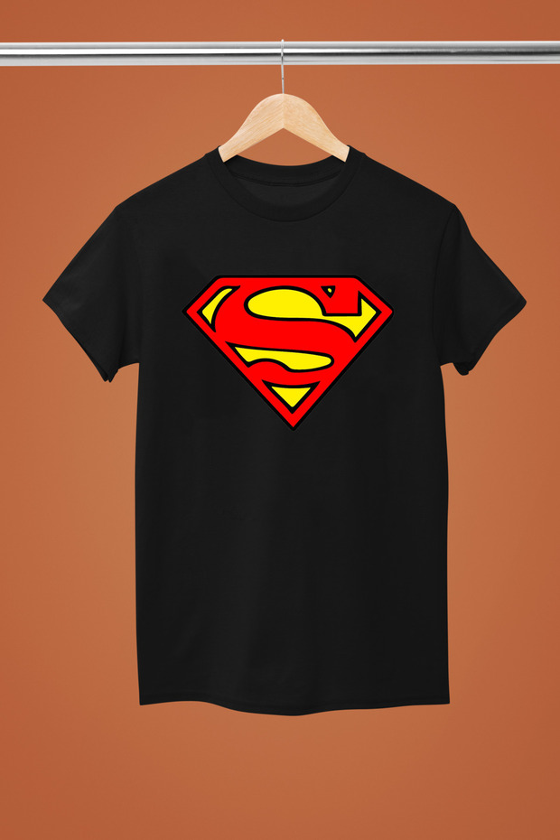 Superman Printed 100% Cotton Short Sleeve Regular Fit T-Shirt
