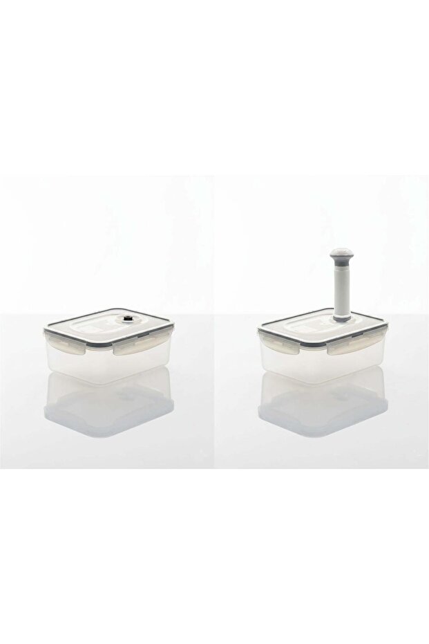 Mlock Vacuum Storage Container with Lid Set of 2 Including Vacuum 800 ml