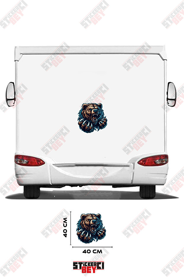 Wild Bear Visual Caravan Sticker Coating