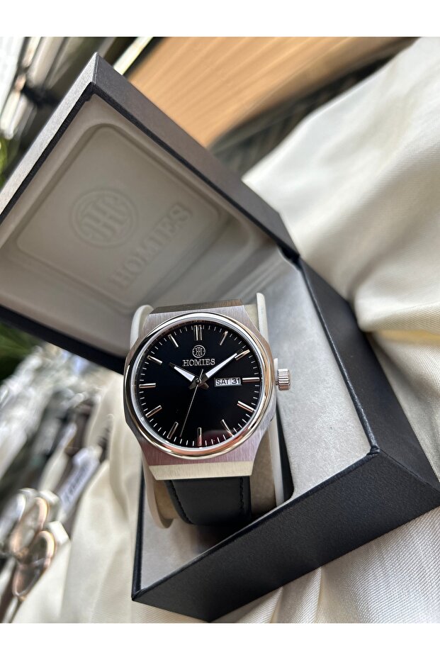 Steel Case Steel Strap Gift Men's Wristwatch