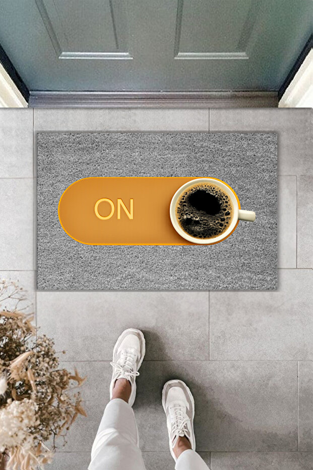 Modern Digital Printing Doormat - Coffee on Doormat - Front Door Mat