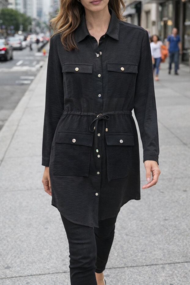 Dışdan Çepli Çeket - 2