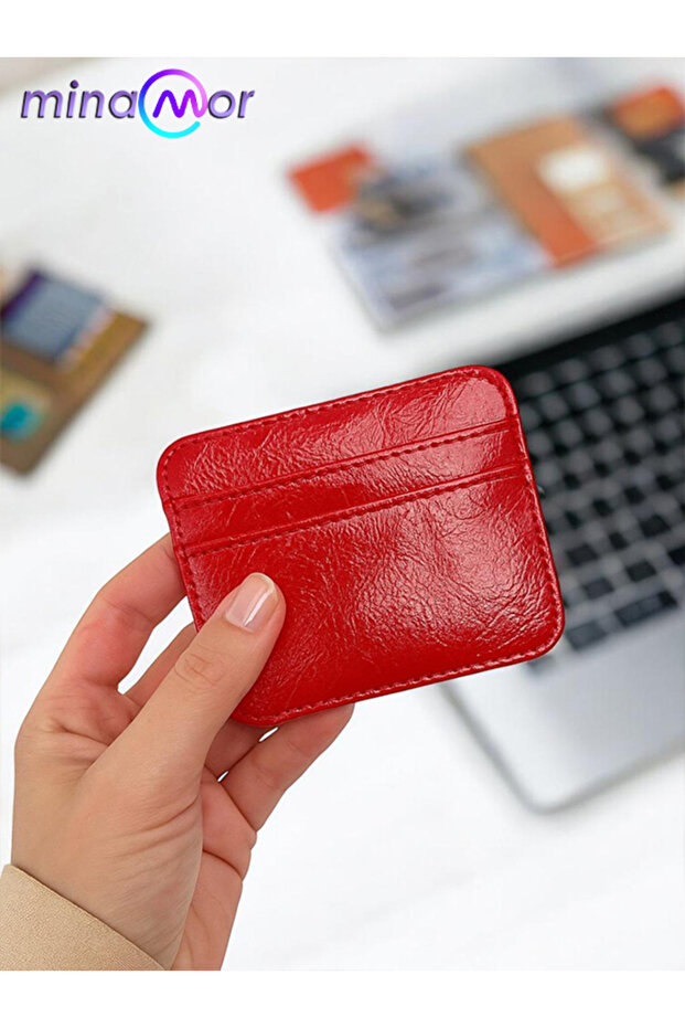 Faux Leather Card Holder