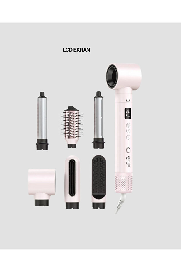 مجموعة تجفيف وتصفيف الشعر السريع مع 6 رؤوس - 2