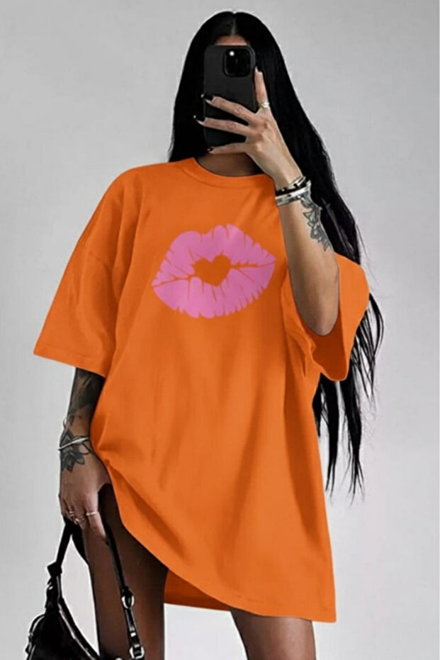 Pink Lips Printed Unisex T-Shirt