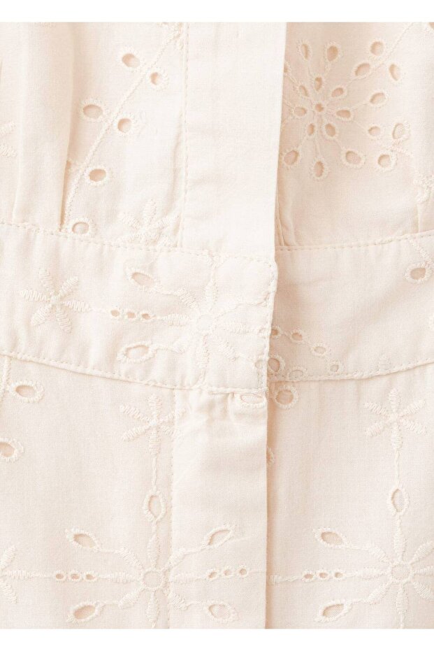 Dantel işlemeli kısa tulum - 5