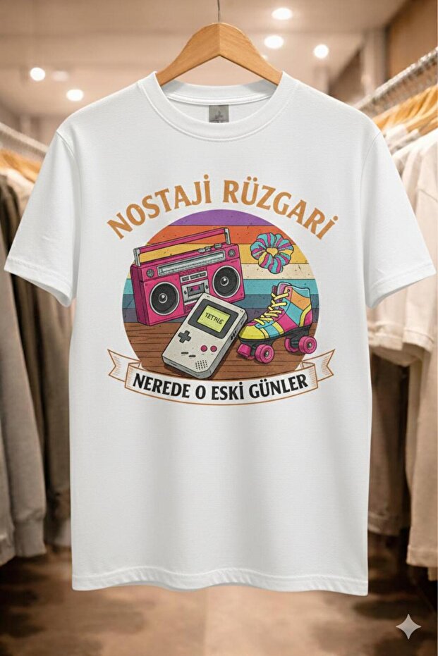 Nostalgia Wind (Short Sleeve Crew Neck Soft Cotton Textured Supreme Combed Cotton Black T-Shirt)