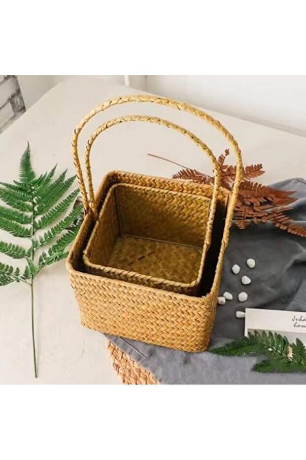 مجموعة سلال راتان من الروطان - 2