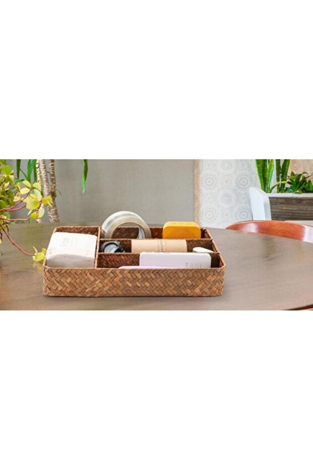 سلة راتان مقسمة Divided Rattan Basket - 2