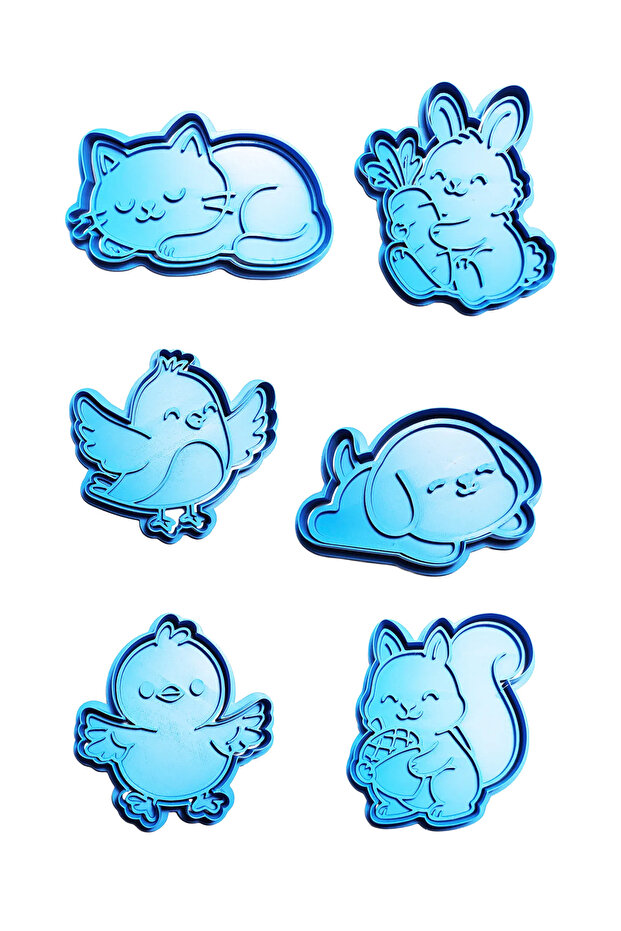 Cute Animals 6-Piece Mold Set