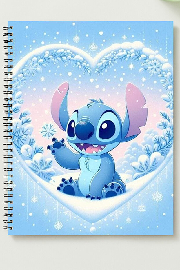دفتر ملاحظات STITCH A5 بغلاف معدني حلزوني من الورق المقوى غير المسطر