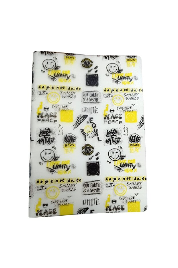 My note smiley 40 yp striped notebook smiley6020-ç-yellow white