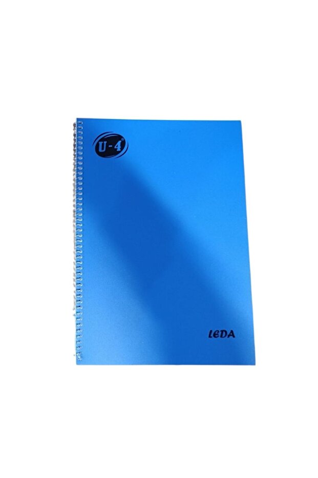 دفتر ملاحظات U-4 A4 PP KP حلزوني 40 صفحة مسطر - أزرق داكن
