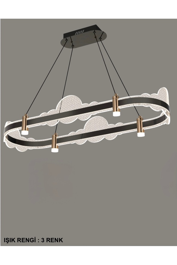 Ring Modern Led Avize 3Renk Işık - 1