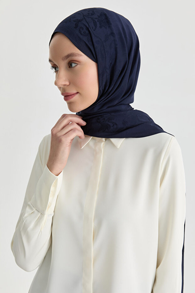 Gizli Patlı Basic Gömlek - Ekru - 4