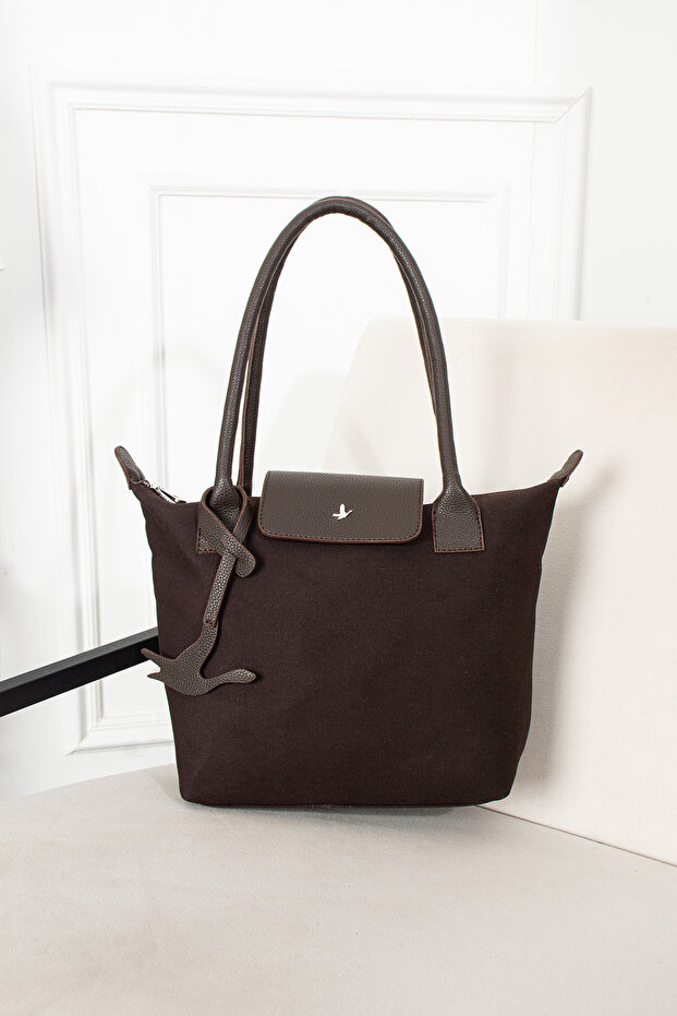 حقيبة قماش بنية - 3