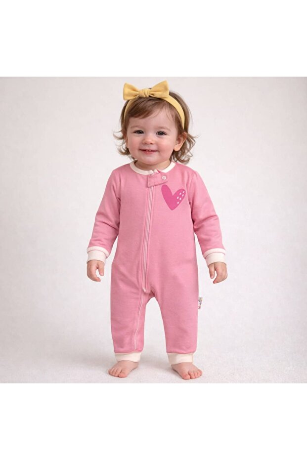 100% cotton zippered overalls